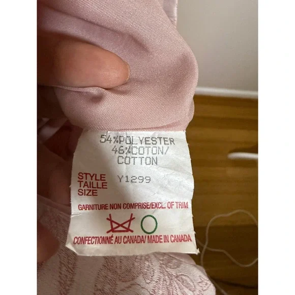 VTG Linea Domani Skirt Suit Womens 14 Pink Floral Jacquard 2pc Blazer Set Y1299 - Picture 7 of 10